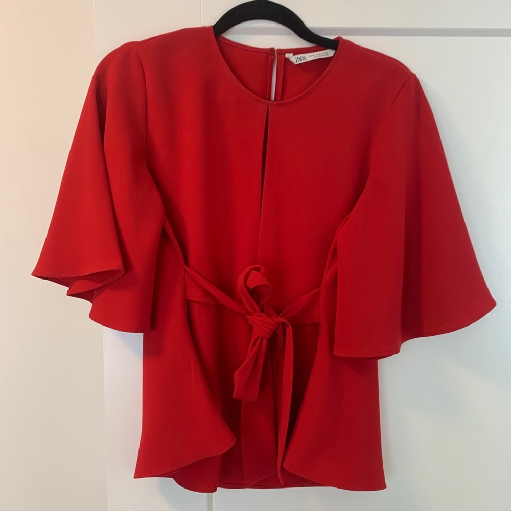 Zara wrap blouse